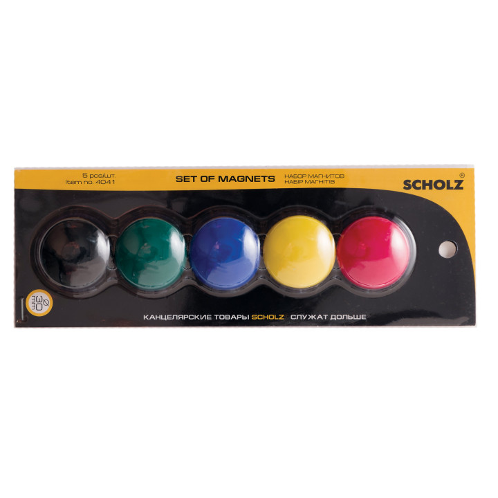 Магніти Scholz 4041 в наб.5шт, діам., 30 мм,