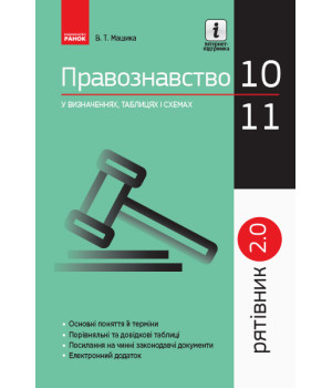 СП Правознавство у визн.табл.і схем. 10-11 кл. Рятівник 2.0 (Укр)