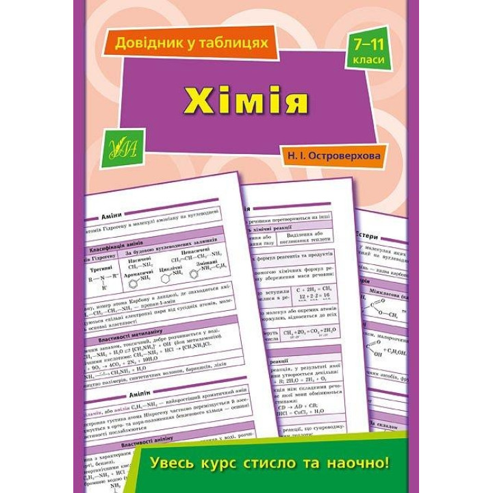 Довідник у таблицях. Хімія. 7–11 класи