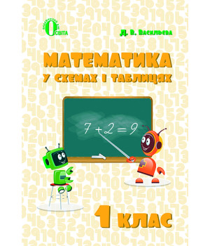 Васильєва Д.В./Математика в схемах і таблицях. 1 кл. ISBN 978-617-656-691-5