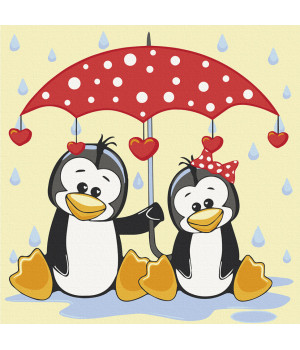 Пінгвіни під парасолькою