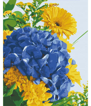 Картина за номерами Гортензія у квітах 40х50 см 13123-AC