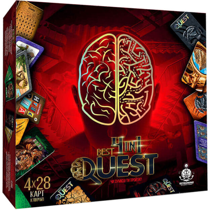 Карткова квест-гра BEST QUEST 4 в 1 (Укр) Danko Toys