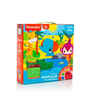 Пазли Fisher-Price Maxi puzzle & wooden pieces